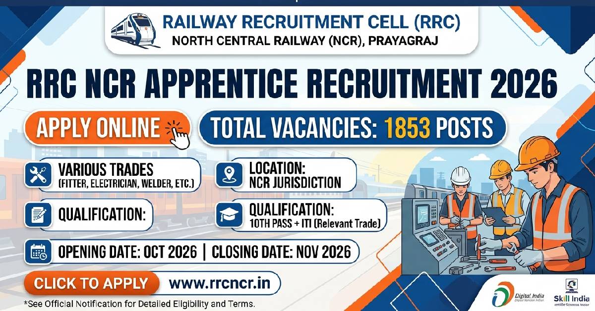 RRC NCR Apprentice Recruitment 2026